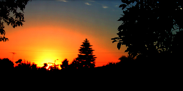 Sunset on July 17, 2014