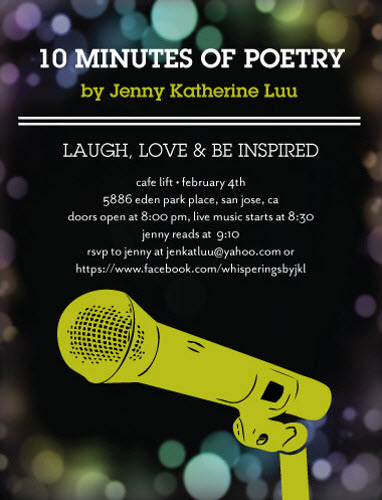 10 Minutes of Poetry Invitation